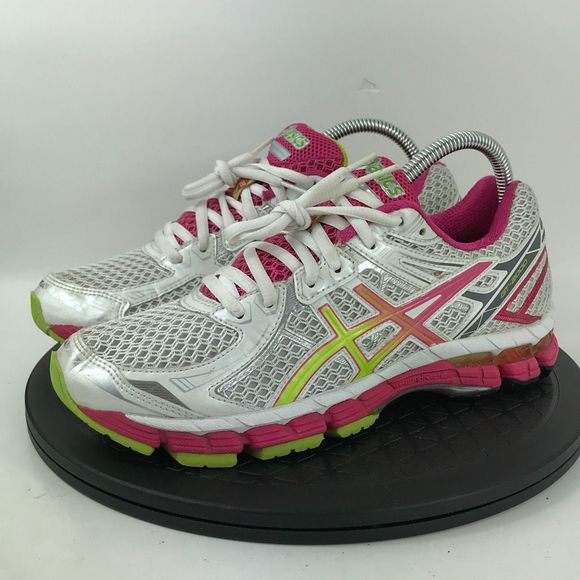 Asics GT-2000 White/Pink Athletic Running Shoes T3P8N Women’s Size 7.5 - Picture 1 of 12